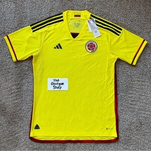 COLOMBIA 2022 HOME AUTHENTIC FUTBOL SOCCER JERSEY MEN SIZE LARGE YELLOW BLUE RED